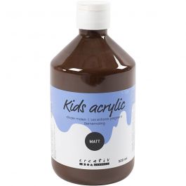 Peinture Acrylique Mate, brun, 500 ml/ 1 flacon [HOB-32130]