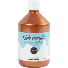 Acrylverf Metallic, metallic, metallic koper, 500 ml/ 1 fles [HOB-32226]