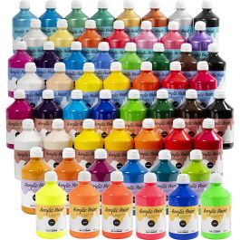 A-Color Acrylverf, diverse kleuren, 57x500 ml/ 1 doos [HOB-32599]