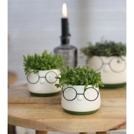 Pot avec verres Ø12 h: 9 cm (6 Pcs) [IFS-33093]