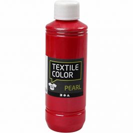Textile Color, nacré, rouge, 250 ml/ 1 flacon [HOB-33714]