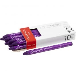 CARAN D’ACHE Neocolor I, L: 10 cm, dikte 8,5 mm, lilac (110), 10 stuk/ 1 doos [HOB-34003]