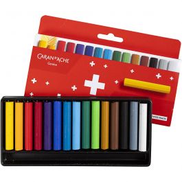 CARAN D’ACHE Caran d'Ache Néocolor 1, Junior, L: 5cm, ép. 8,5 mm, ass. de couleurs, 15 pièces/ 1 Pq. [HOB-34015]