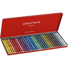 CARAN D’ACHE Caran d'Ache Néocolor 1, L: 10cm, ép. 8,5 mm, ass. de couleurs, 30 pièces/ 1 Pq. [HOB-34016]