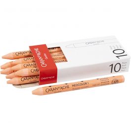 CARAN D’ACHE Neocolor I, L: 10 cm, dikte 8,5 mm, salmon (051), 10 stuk/ 1 doos [HOB-34018]