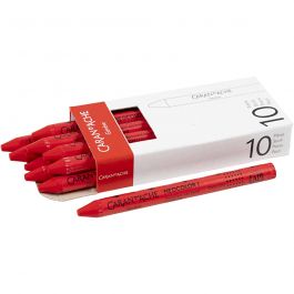CARAN D’ACHE Neocolor I, L: 10 cm, dikte 8,5 mm, scarlet (070), 10 stuk/ 1 doos [HOB-34027]