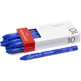 CARAN D’ACHE Neocolor I, L: 10 cm, dikte 8,5 mm, ultramarine (140), 10 stuk/ 1 doos [HOB-34030]