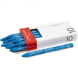 CARAN D’ACHE Neocolor I, L: 10 cm, dikte 8,5 mm, cobalt blue (160), 10 stuk/ 1 doos [HOB-34031]