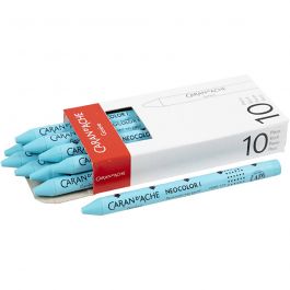CARAN D’ACHE Neocolor I, L: 10 cm, dikte 8,5 mm, turquoise blue (171), 10 stuk/ 1 doos [HOB-34032]