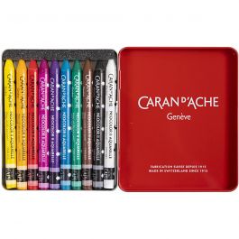 CARAN D’ACHE Caran d'Ache Néocolor 2, L: 10cm, ass. de couleurs, 10pièce/ 1 Pq. [HOB-34040]