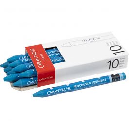 Caran d'Ache Aquarelle Neocolor 2, L: 10cm, ép. 8,5 mm, cobalt blue (160), 10 pièces/ 1 Pq. [HOB-34061]