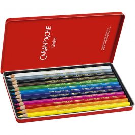 CARAN D’ACHE Supracolor II, L: 17cm, mine 3.8 mm, ass. de couleurs, 12 pièces/ 1 Pq. [HOB-34096]
