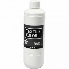 Textielkleur, wit, 500 ml/ 1 fles [HOB-34154]