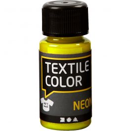 Textielkleur, neon geel, 50 ml/ 1 fles [HOB-342120]
