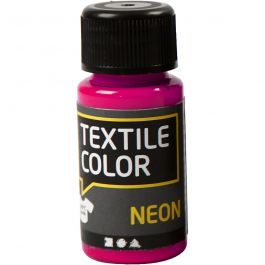 Textielkleur, neon roze, 50 ml/ 1 fles [HOB-342140]