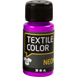 Textielkleur, neonpaars, 50 ml/ 1 fles [HOB-342270]