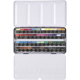 Aquarelles Art, ½-pan, dim. 10x15x20 mm, couleurs classiques, 48 couleurs/ 1 Pq. [HOB-34245]