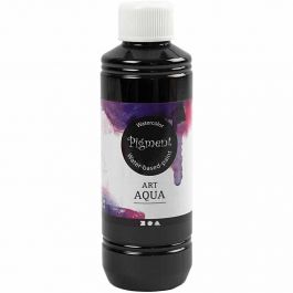 Vloeibare Aquarelverf, zwart, 250 ml/ 1 fles [HOB-34340]