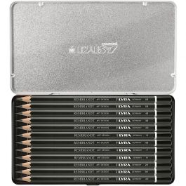 Crayons gris Art Design, B,2B,3B,4B,5B,6B,HB,H,2H,3H,4H,F, 12 pièces/ 1 Pq. [HOB-34430]