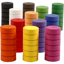 Waterverf, H: 16 mm, d 44 mm, navulling, 72 stuk/ 1 doos [HOB-34497]