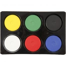 Waterverf, H: 19 mm, d 57 mm, primair kleuren, 1 doos [HOB-34576]