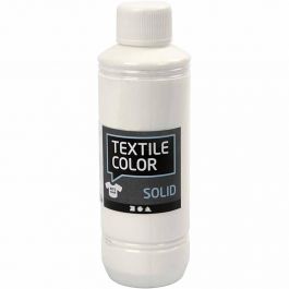 Textielkleur, dekkend, wit, 250 ml/ 1 fles [HOB-34614]