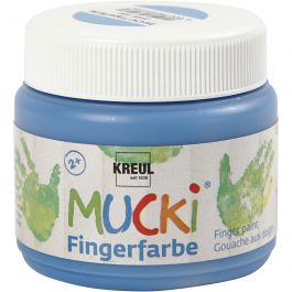 Mucki Vingerverf, blauw, 150 ml/ 1 Doosje [HOB-34761]