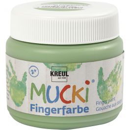 Mucki Vingerverf, groen, 150 ml/ 1 Doosje [HOB-34762]