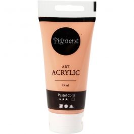 Acryl Verf, semi-glanzend, dekkend, licht beige, 75 ml/ 1 fles [HOB-35142]