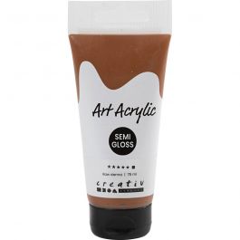 Acryl Verf, semi-glanzend, dekkend, raw sienna, 75 ml/ 1 fles [HOB-35155]