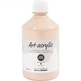 Peinture Acrylique, semi-brillant, opaque, beige clair, 500 ml/ 1 flacon [HOB-35405]