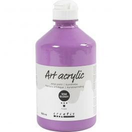 Peinture Acrylique, semi-brillant, opaque, violet, 500 ml/ 1 flacon [HOB-35454]