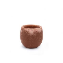 Bol aromatique Rouge foncé Parfum d'ambre Ø9x8cm (6 Pcs) [IFS-36219]