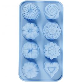 Siliconen vormen, cakejes, H: 2,5 cm, L: 4 cm, B: 4,5 cm, 25 ml, 1 stuk [HOB-37133]