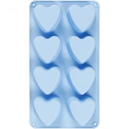 Siliconen vormen, harten, H: 3,5 cm, L: 7 cm, B: 6 cm, 100 ml, 1 stuk [HOB-37134]