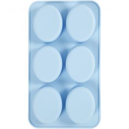 Siliconen vormen, H: 2,4 cm, L: 7,7 cm, B: 6 cm, 6x100 ml, 1 stuk [HOB-371810]