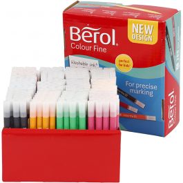 Feutres Berol Colourfine, trait 0,3-0,7 mm, ass. de couleurs, 288 pièces/ 1 Pq. [HOB-37235]