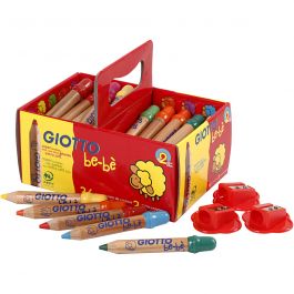 Crayons de Couleur, L: 10,5cm, d 13 mm, mine 6 mm, ass. de couleurs, 36 pièces/ 1 Pq. [HOB-37296]