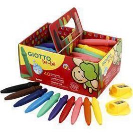 Crayon cire, L: 7cm, d 11 mm, 40 pièces/ 1 Pq. [HOB-37298]