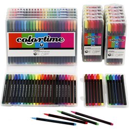 Feutres Fineliner Colortime, trait 0,6-0,7 mm, ass. de couleurs, 18 Pq./ 1 Pq. [HOB-373650]