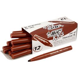 BIC Feutre Visacolor, trait 3 mm, brun moyen, 12 pièces/ 1 Pq. [HOB-37407]
