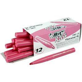 BIC Feutre Visacolor, trait 3 mm, rose, 12 pièces/ 1 Pq. [HOB-37411]
