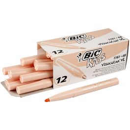 BIC Feutre Visacolor, trait 3 mm, beige clair, 12 pièces/ 1 Pq. [HOB-37448]