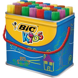 BIC Decoralo Jumbo Markers, lijndikte 4 mm, diverse kleuren, 30 stuk/ 1 Doosje [HOB-37595]