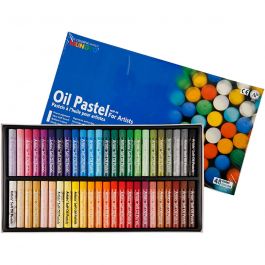 Mungyo Oliepastel, L: 7 cm, dikte 11 mm, diverse kleuren, 48 stuk/ 1 doos [HOB-38144]