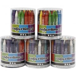 Colortime Kleurkrijt, 5x48 div/ 1 set [HOB-38145]
