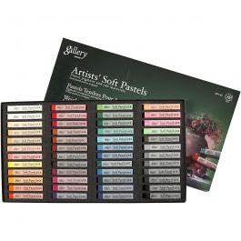 Pastels Tendres Gallery Set, L: 6,5cm, ép. 10 mm, ass. de couleurs, 48 pièces/ 1 Pq. [HOB-38166]
