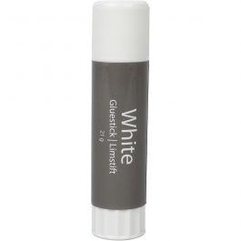 Witte lijmstift, rond, 21 gr, 1 stuk [HOB-39045]