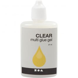 Clear Multi Glue gel, 27 ml/ 1 fles [HOB-39047]