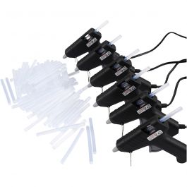 Mini lijmpistool met lijmpatronen, 130 °C - Lage temperatuur, EU, 1 set [HOB-39119]